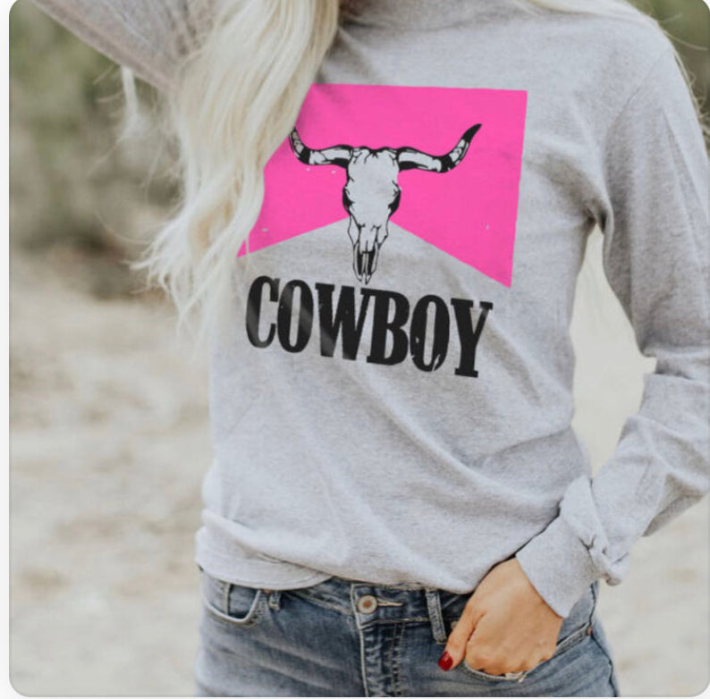 Cowboy Long Sleeve Tshirt