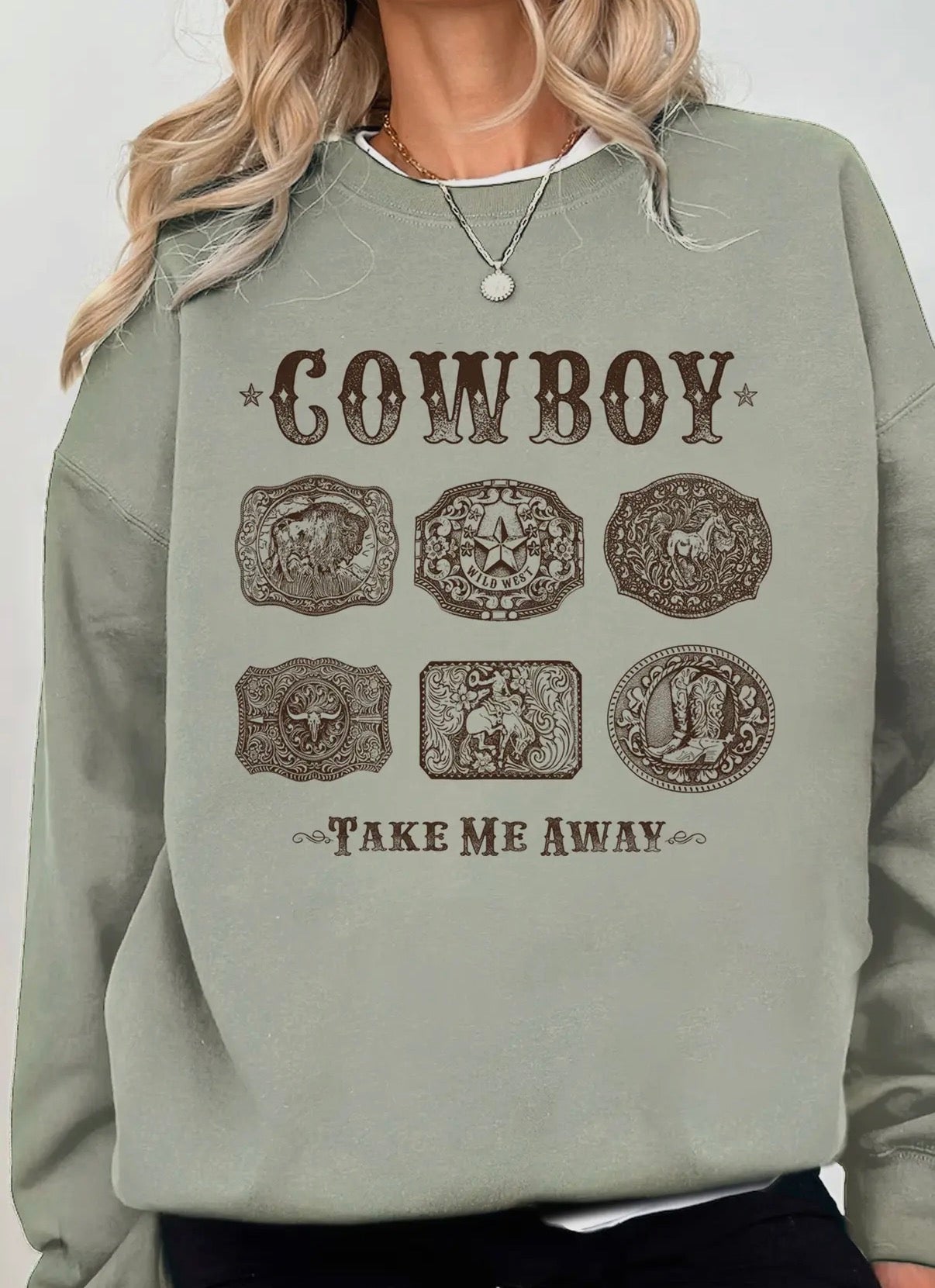 Cowboy Take Me Away Buckles