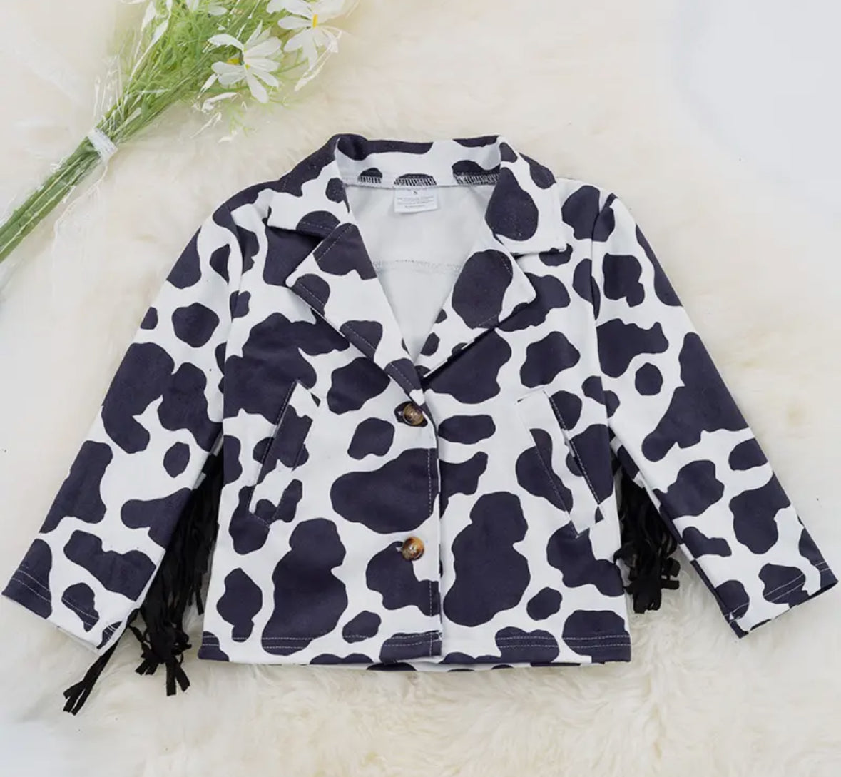 Fringe Faux Suede Jacket KIDS