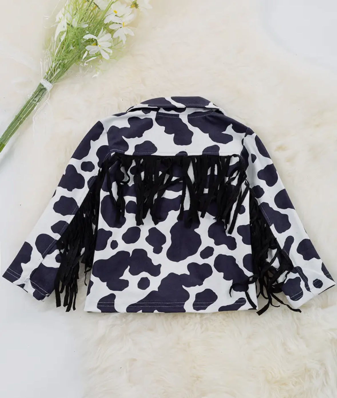 Fringe Faux Suede Jacket KIDS