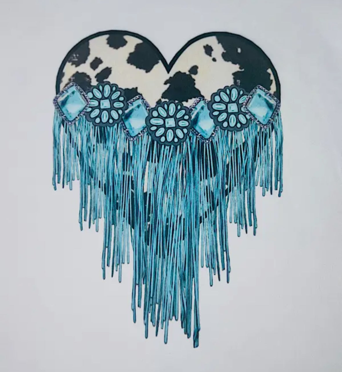 Heart Fringe Kids Tshirt