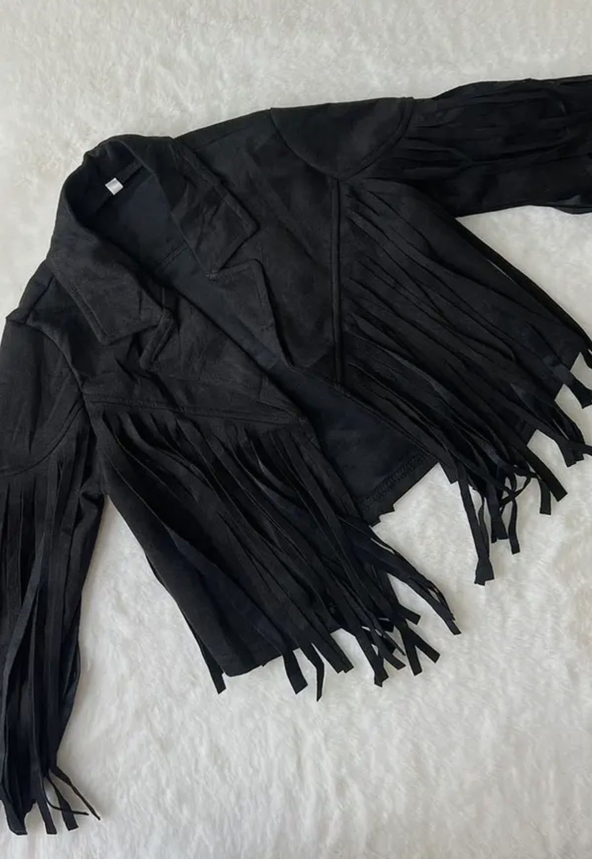 Fringe Faux Suede Jacket KIDS