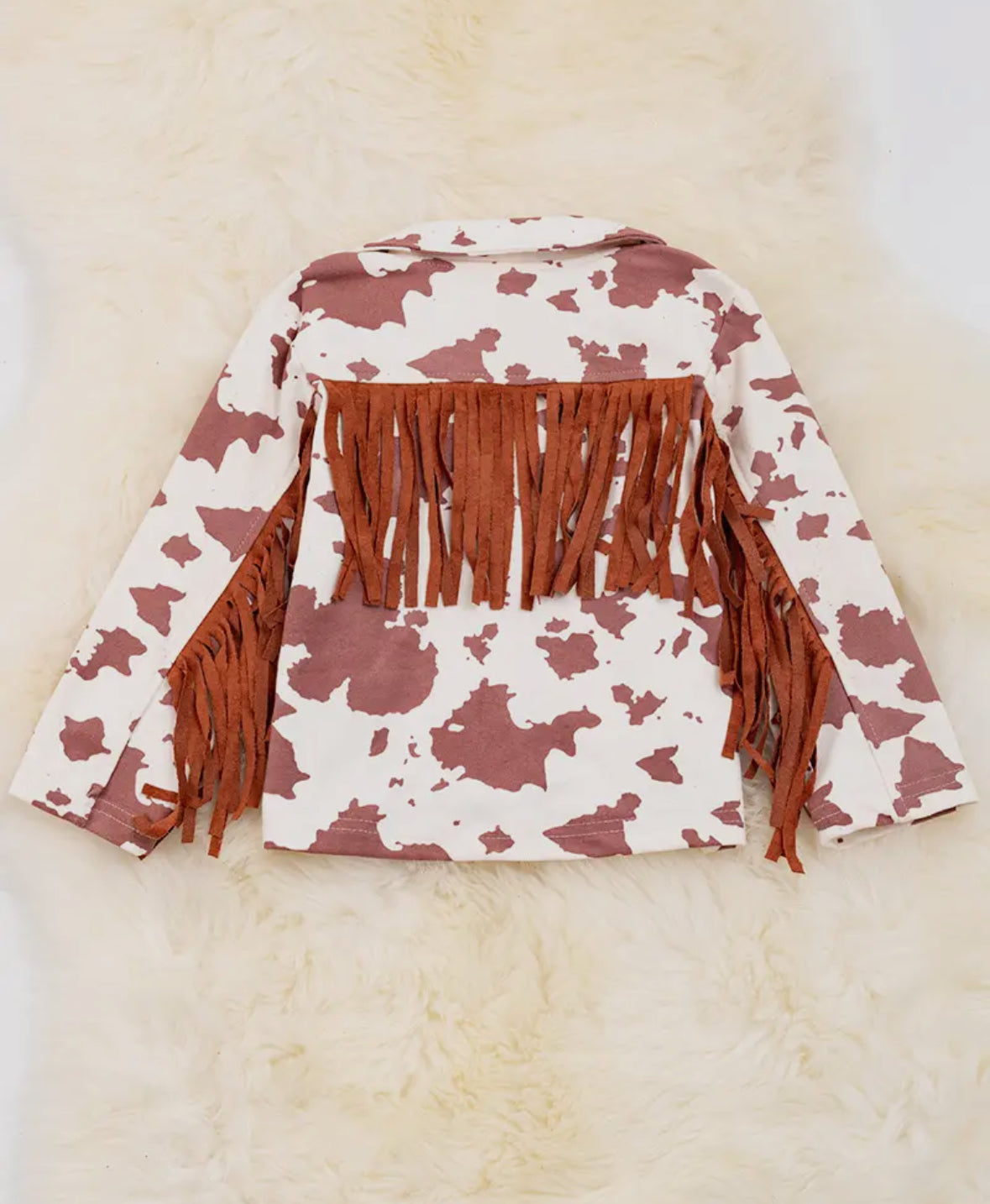 Fringe Faux Suede Jacket KIDS