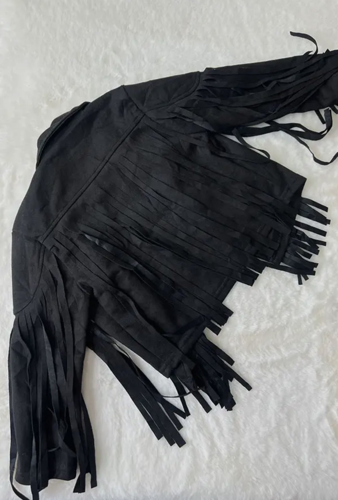 Fringe Faux Suede Jacket KIDS