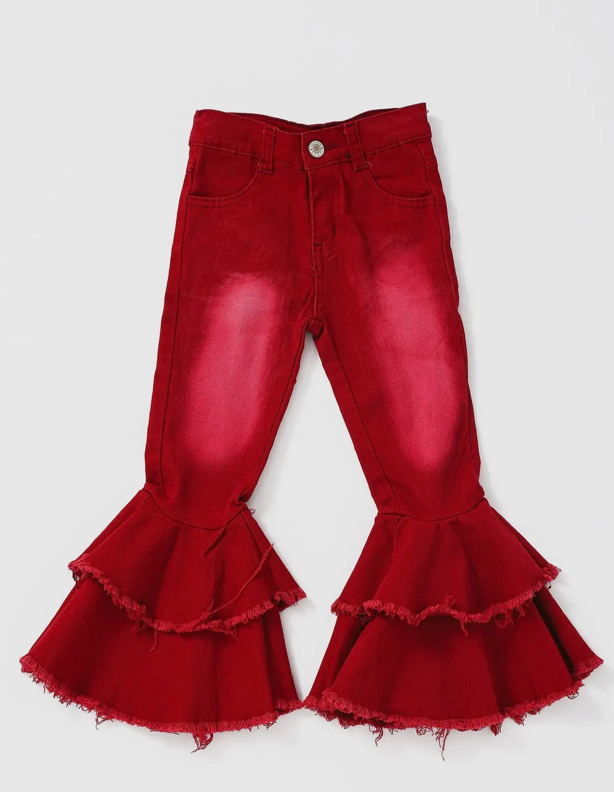 Double Layer Ruffle Jeans