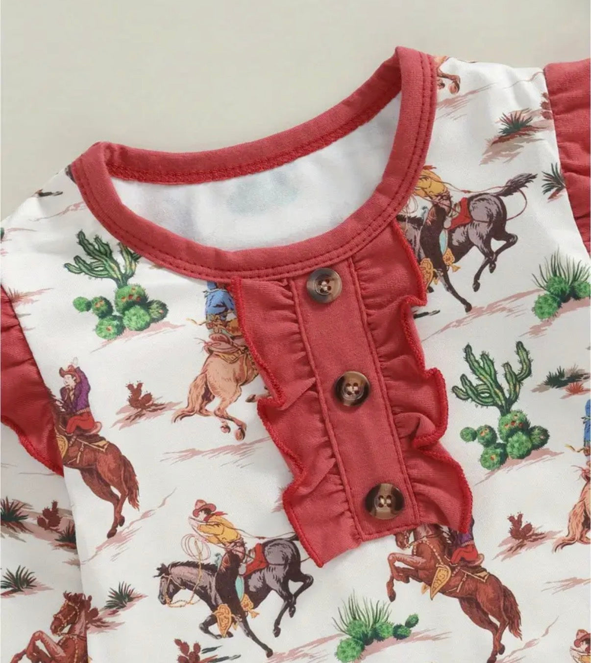 Western Ruffle One Piece