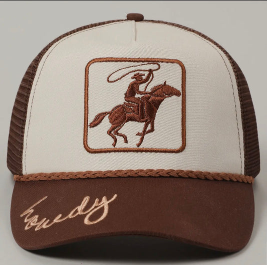 Cowboy Image Howdy Embroidery SnapBack