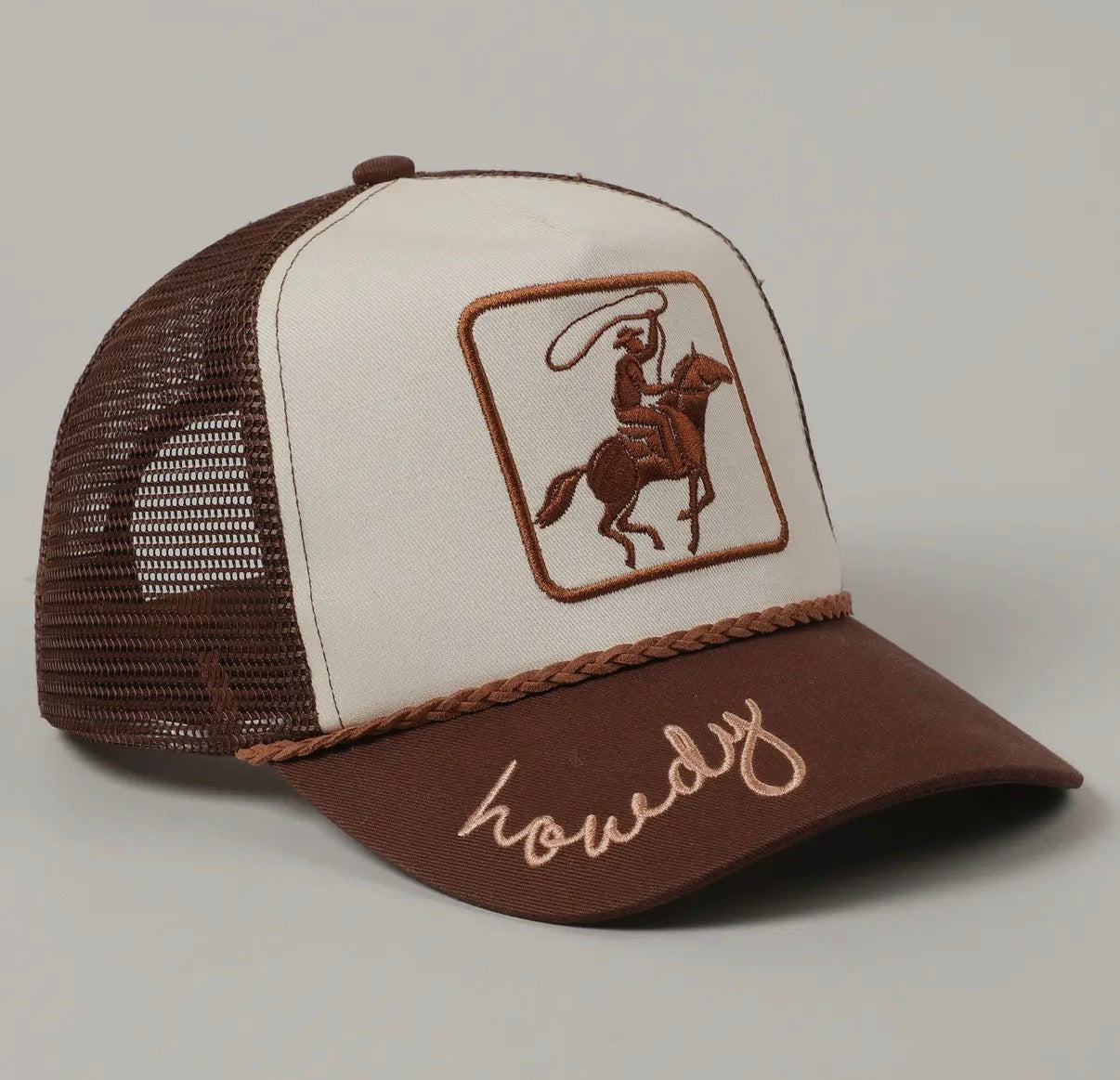 Cowboy Image Howdy Embroidery SnapBack
