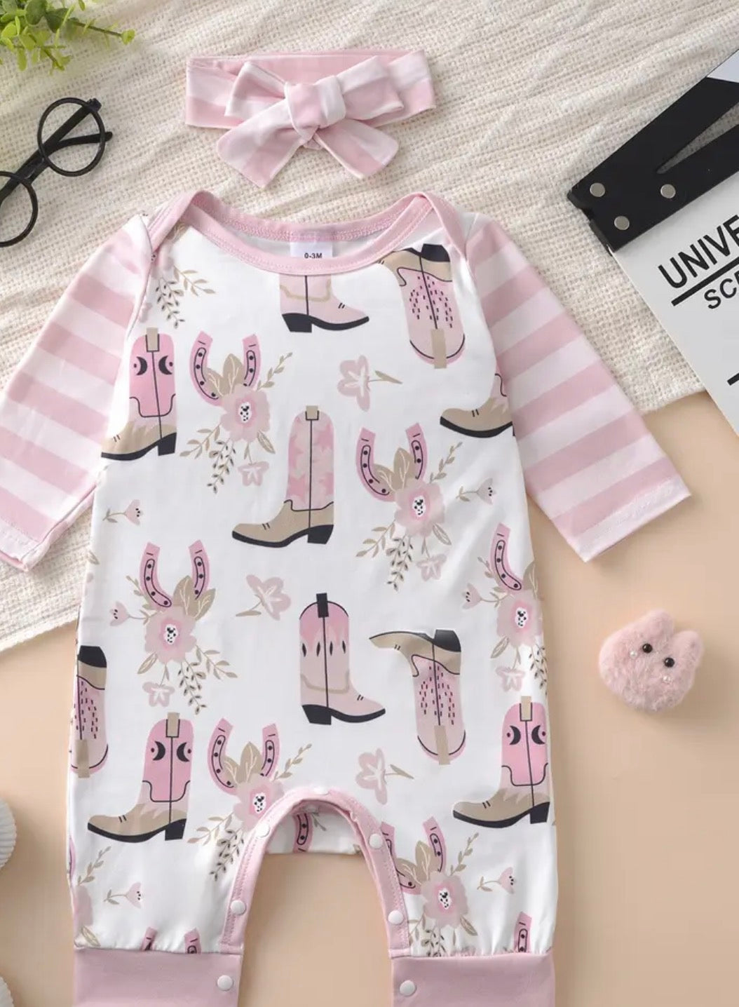 Western One Piece Pink