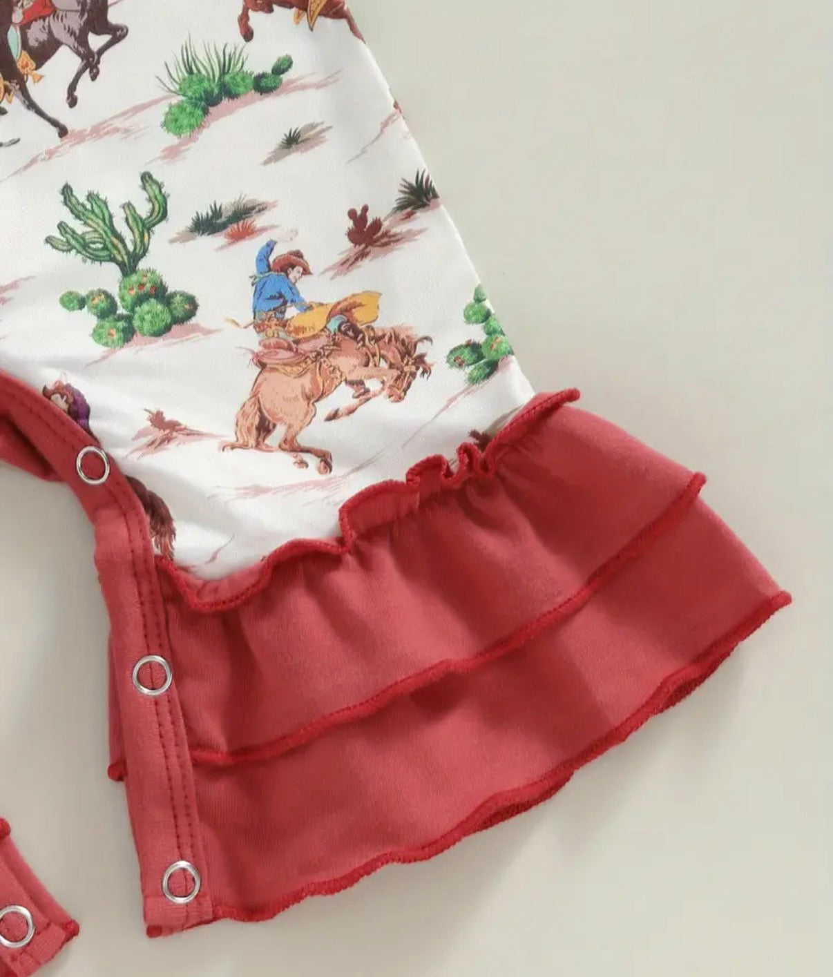 Western Ruffle One Piece