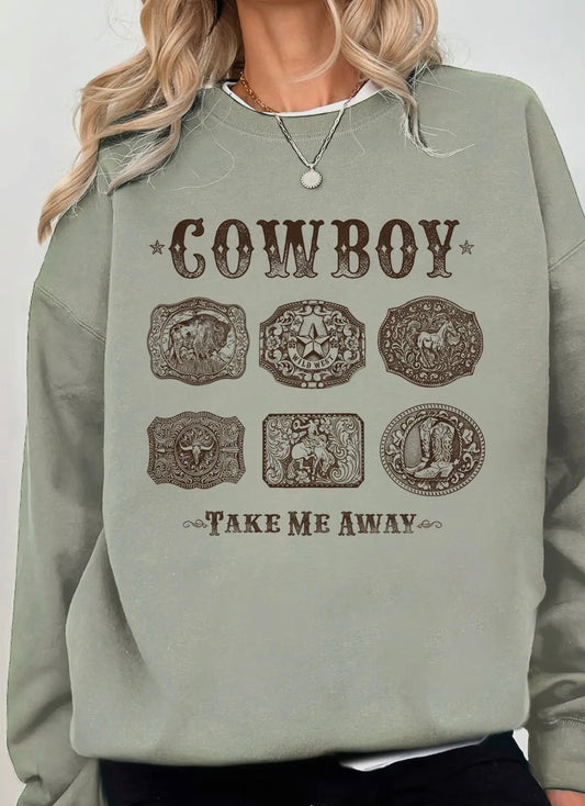 Cowboy Take Me Away Buckles
