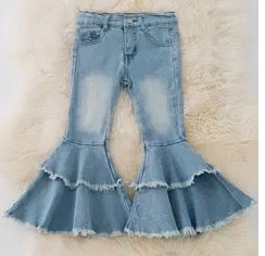 Double Layer Ruffle Jeans