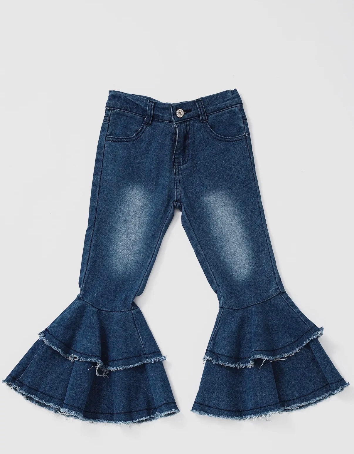 Double Layer Ruffle Jeans