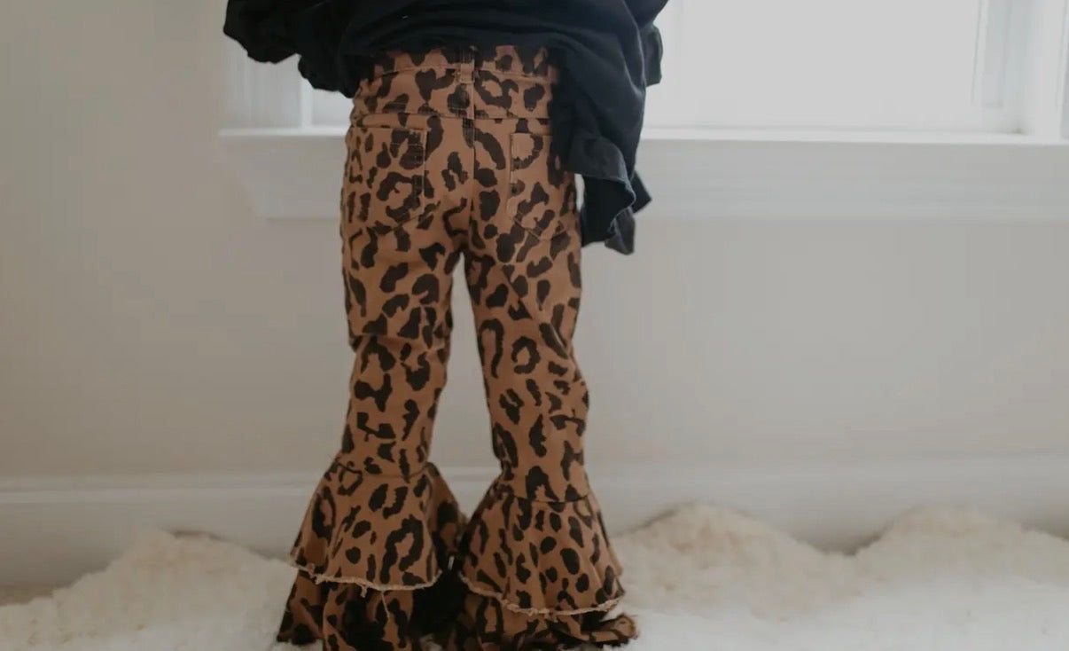 Double Layer Ruffle Jeans