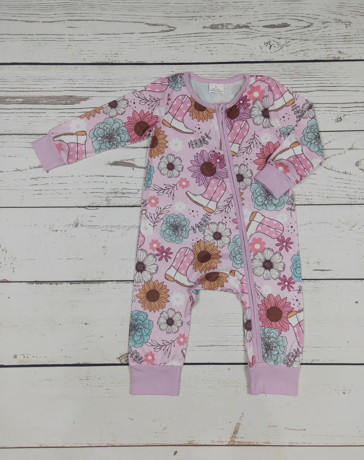 Pink Flower One Piece